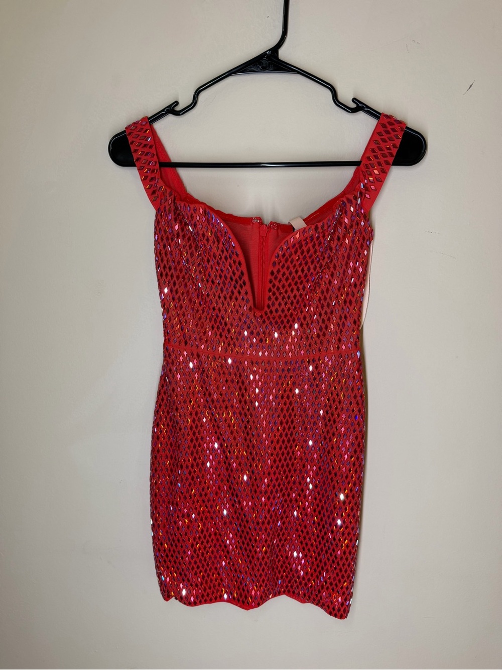 OH POLLY Leonora Embellished Off-Shoulder Mini Dress - Picture 3 of 5